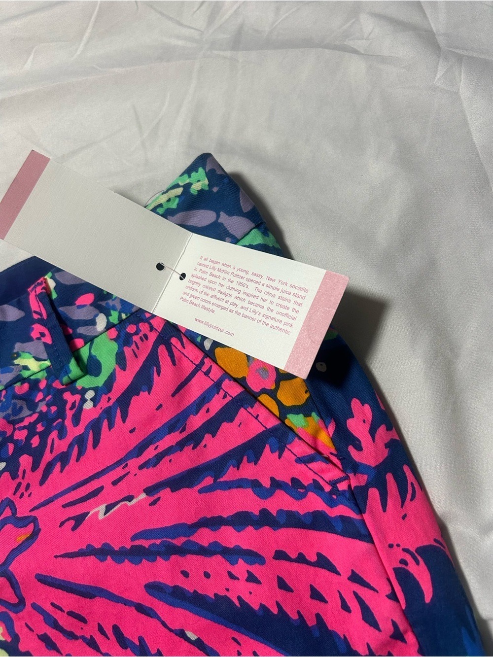 Lilly Pulitzer NWT 00 Callahan Indigo All A Glow Shorts 5” Inseam Preppy Beach - Picture 3 of 16
